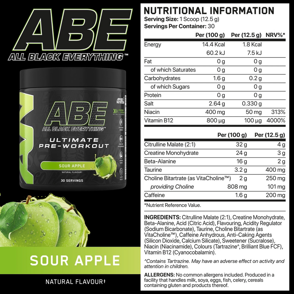 ABE Ultimate Pre-Workout – Energy & Focus (30 Servings)