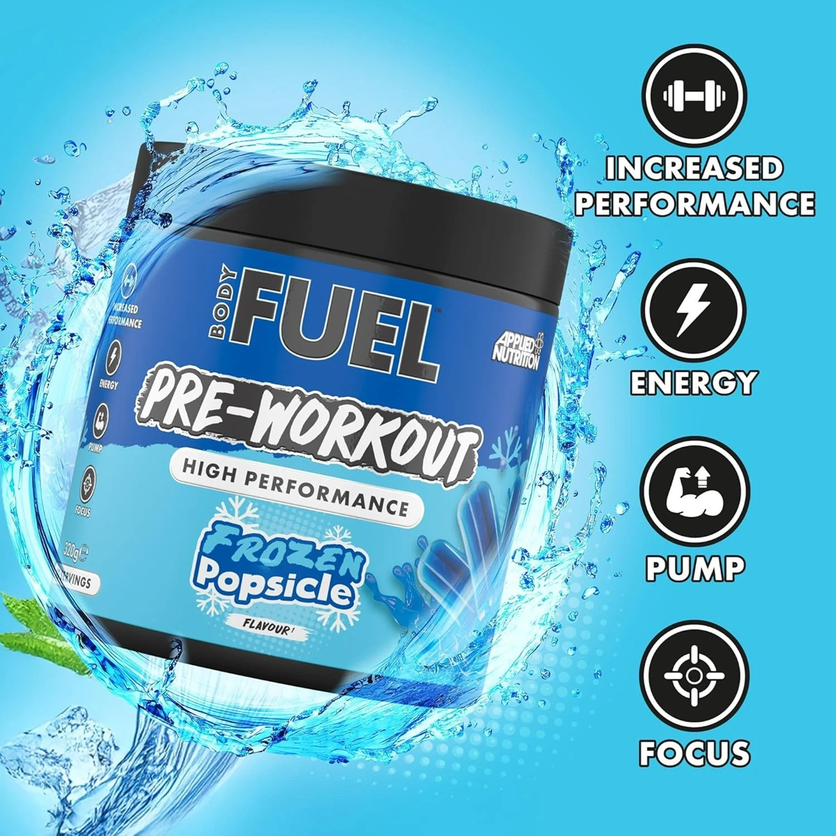 BodyFuel Pre-Workout Powder – High Energy (40 Servings)