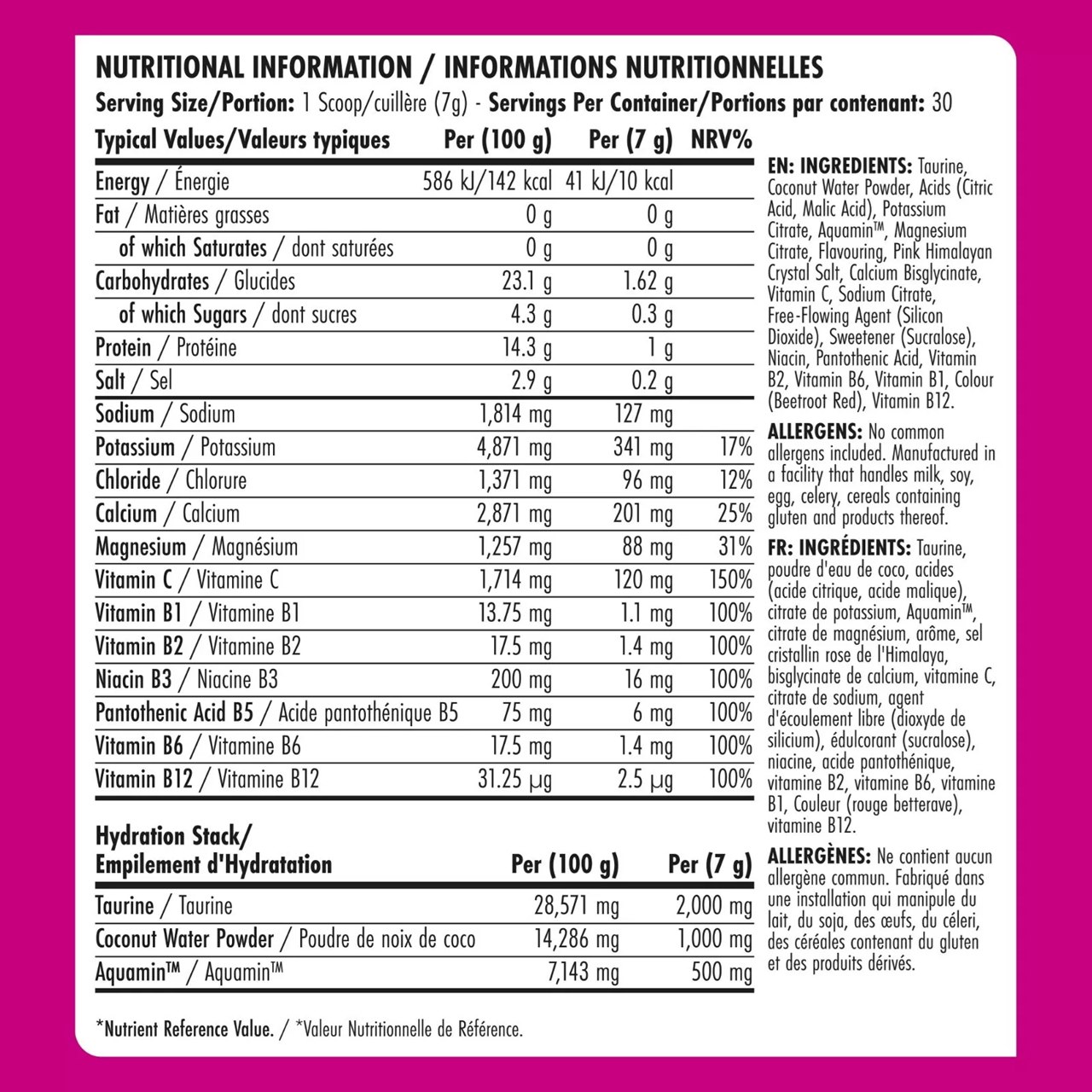 BodyFuel Hydration Powder – Electrolyte Mix (30 Servings)