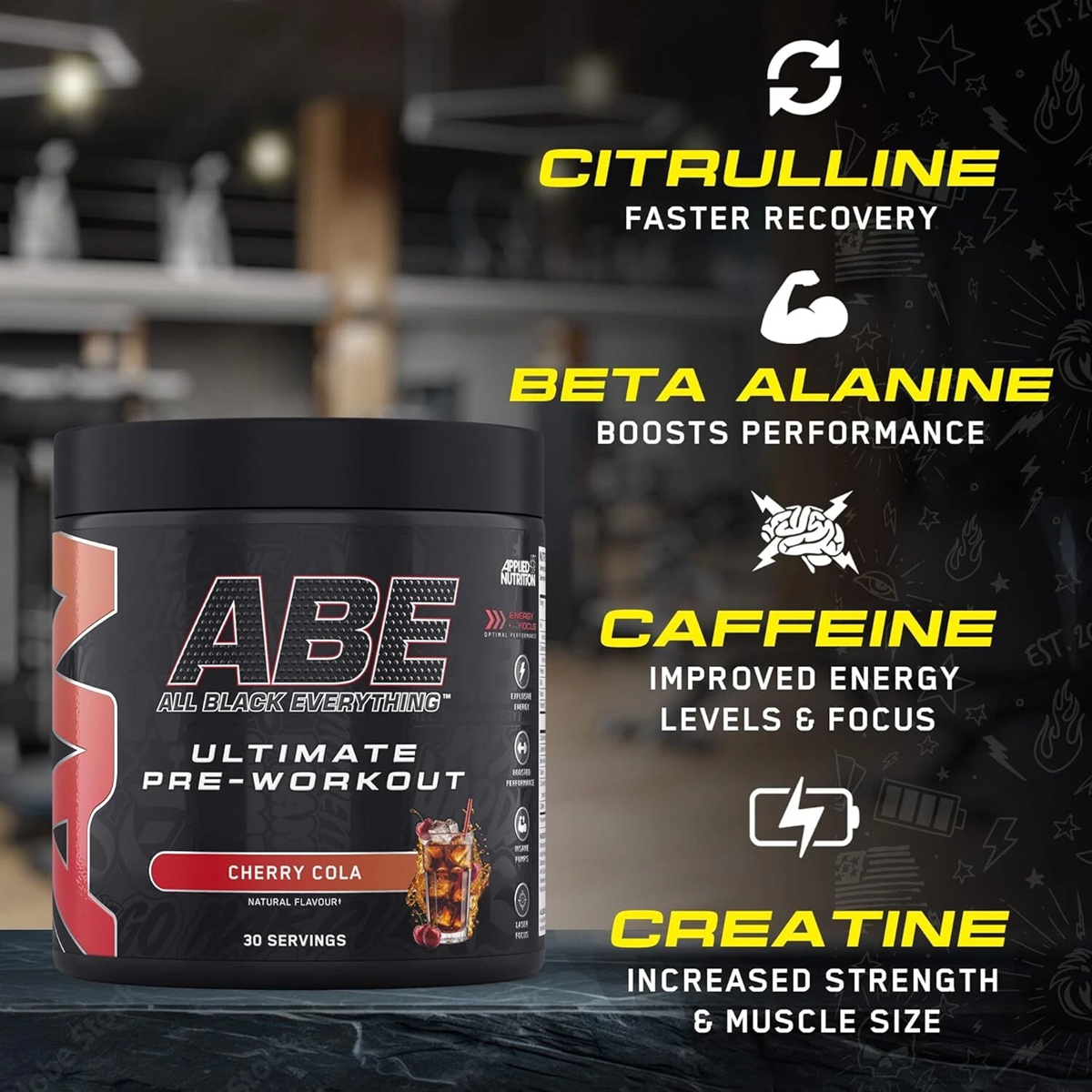 ABE Ultimate Pre-Workout – Energy & Focus (30 Servings)