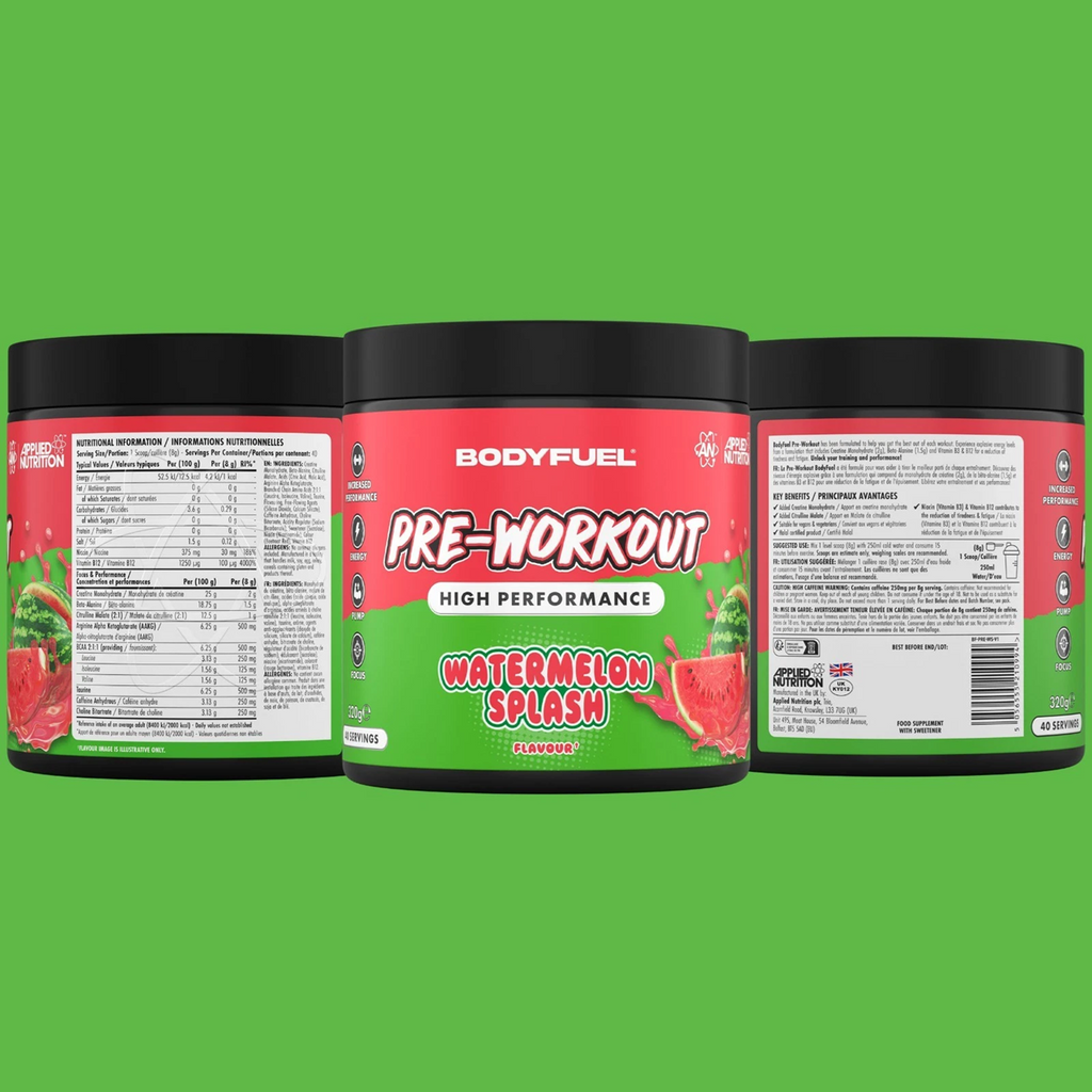 BodyFuel Pre-Workout Powder – High Energy (40 Servings)
