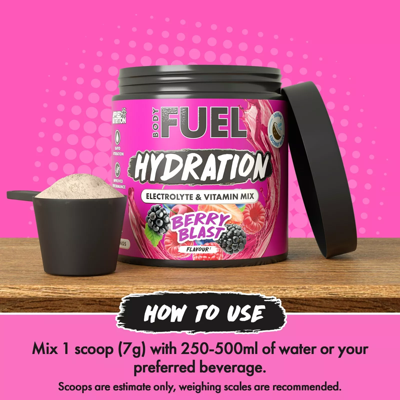 BodyFuel Hydration Powder – Electrolyte Mix (30 Servings)