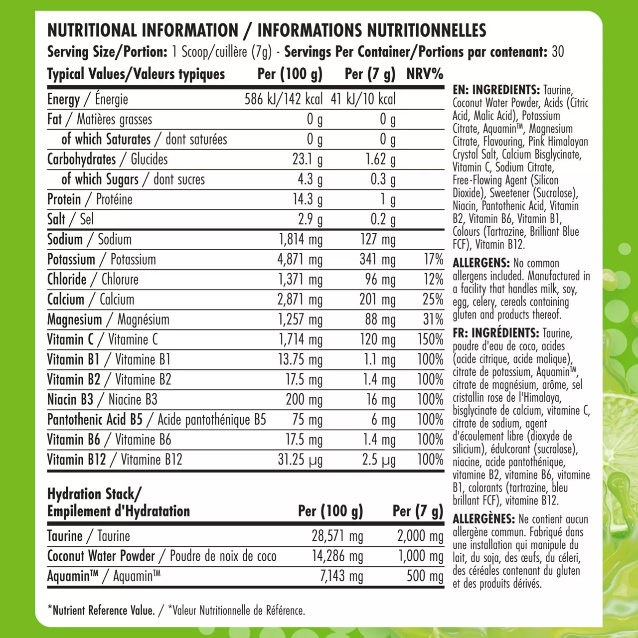 BodyFuel Hydration Powder – Electrolyte Mix (30 Servings)