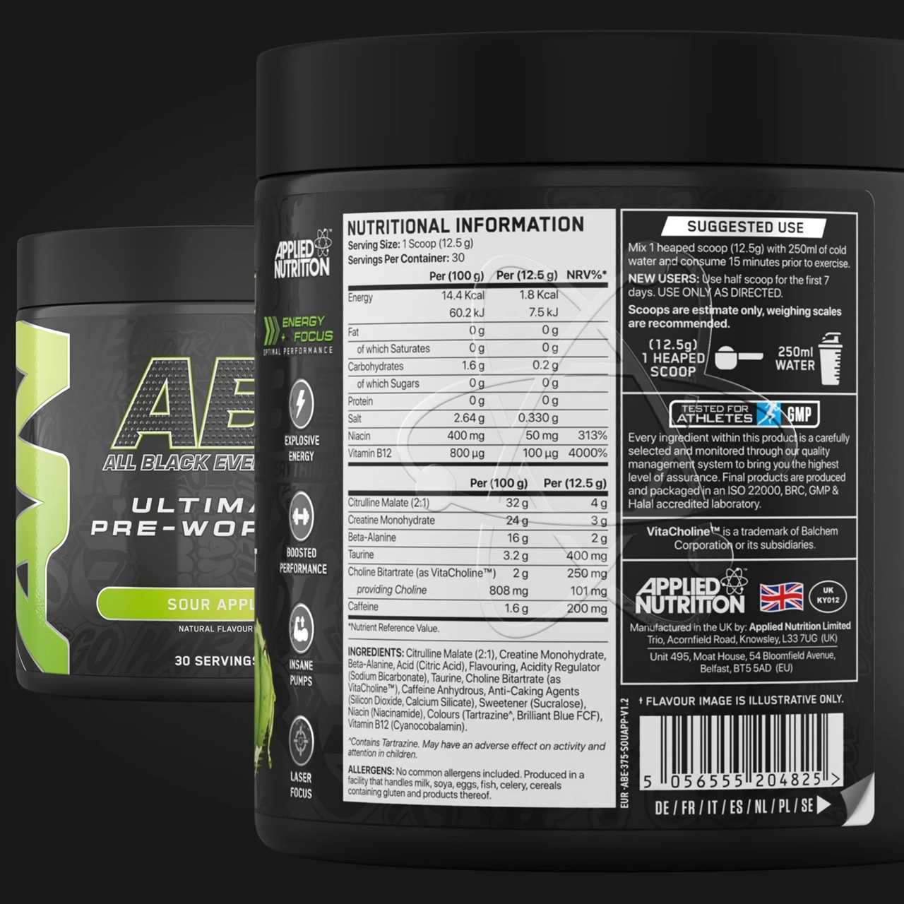 ABE Ultimate Pre-Workout – Energy & Focus (30 Servings)