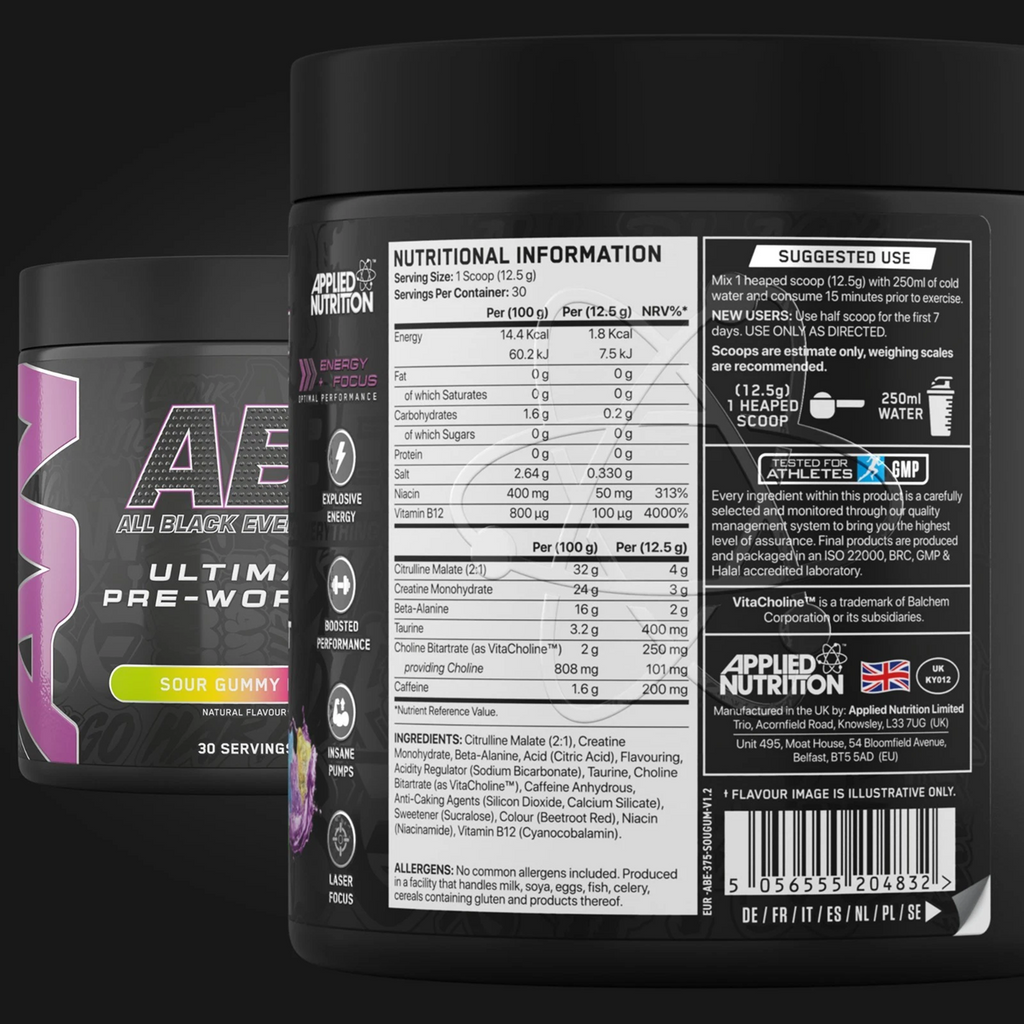 ABE Ultimate Pre-Workout – Energy & Focus (30 Servings)