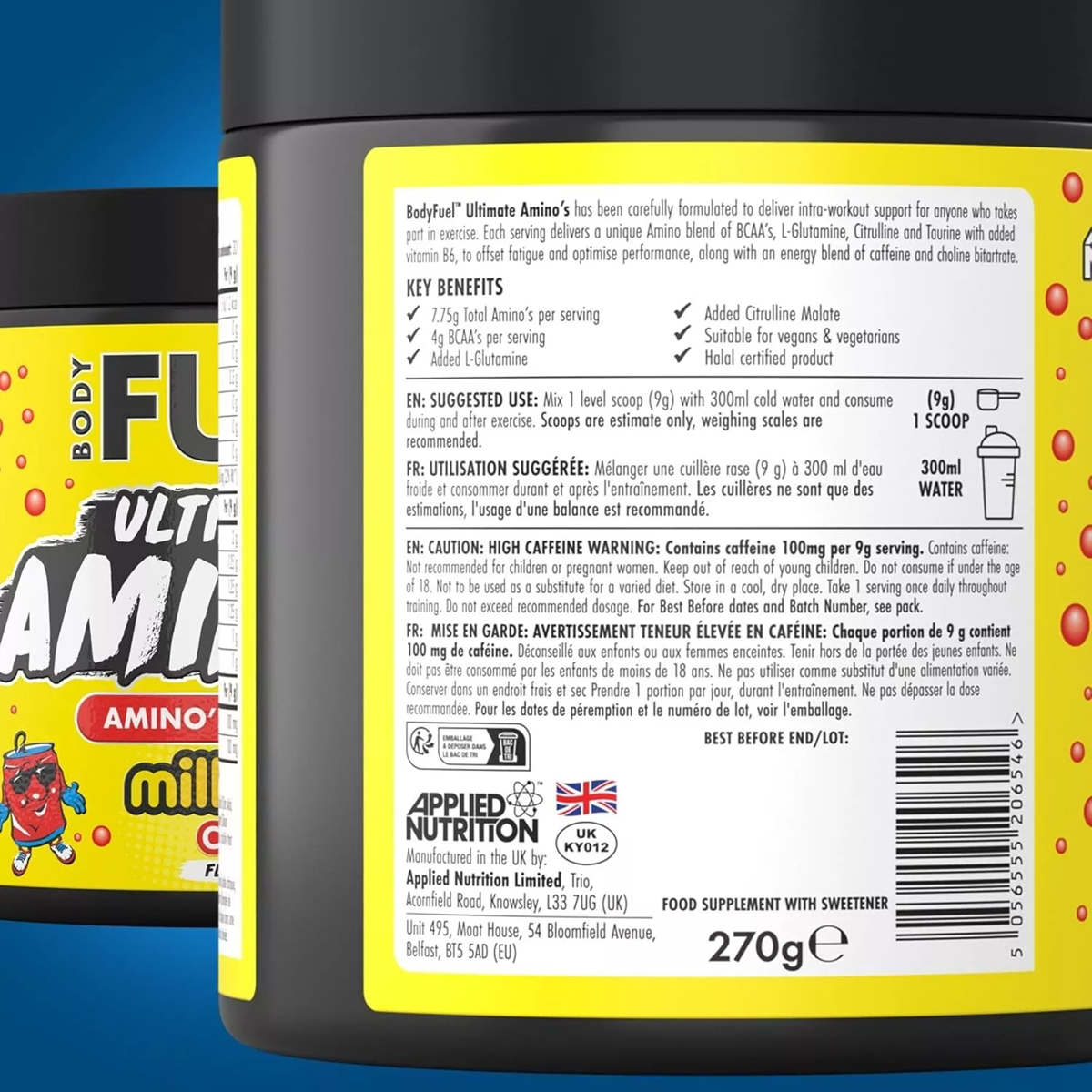 BodyFuel Amino Acid Powder – 30 Servings