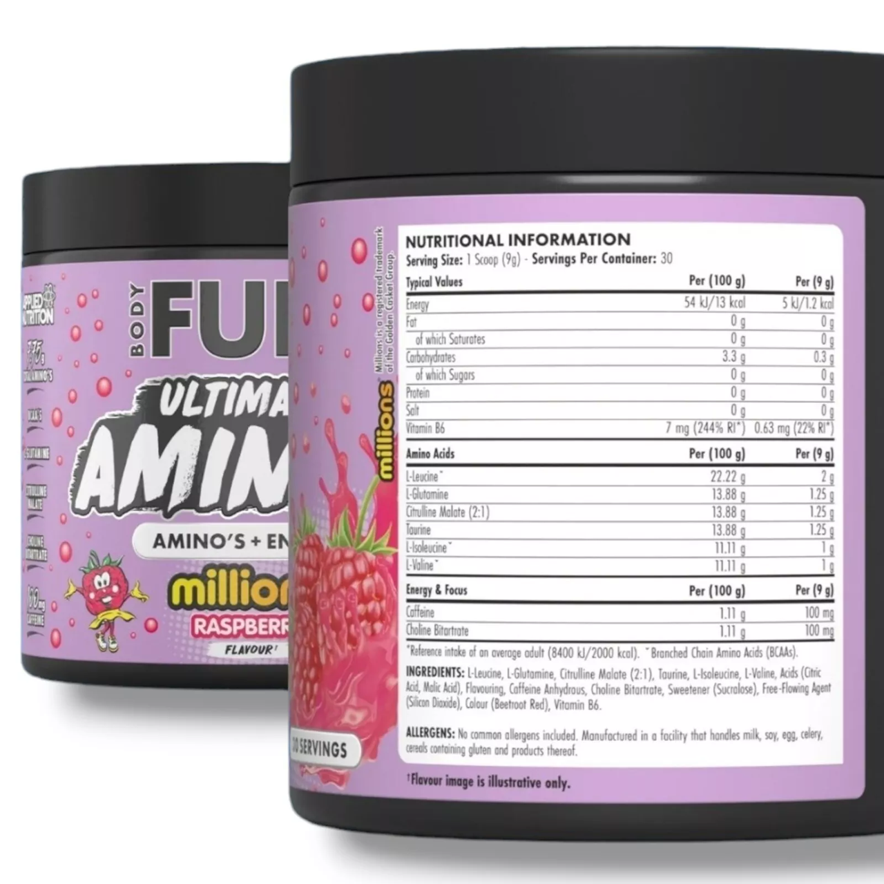BodyFuel Amino Acid Powder – 30 Servings