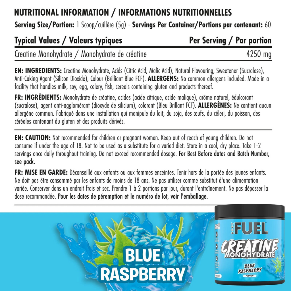 BodyFuel Creatine Monohydrate – 60 Servings
