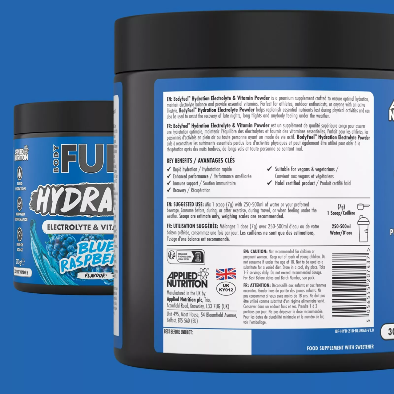 BodyFuel Hydration Powder – Electrolyte Mix (30 Servings)