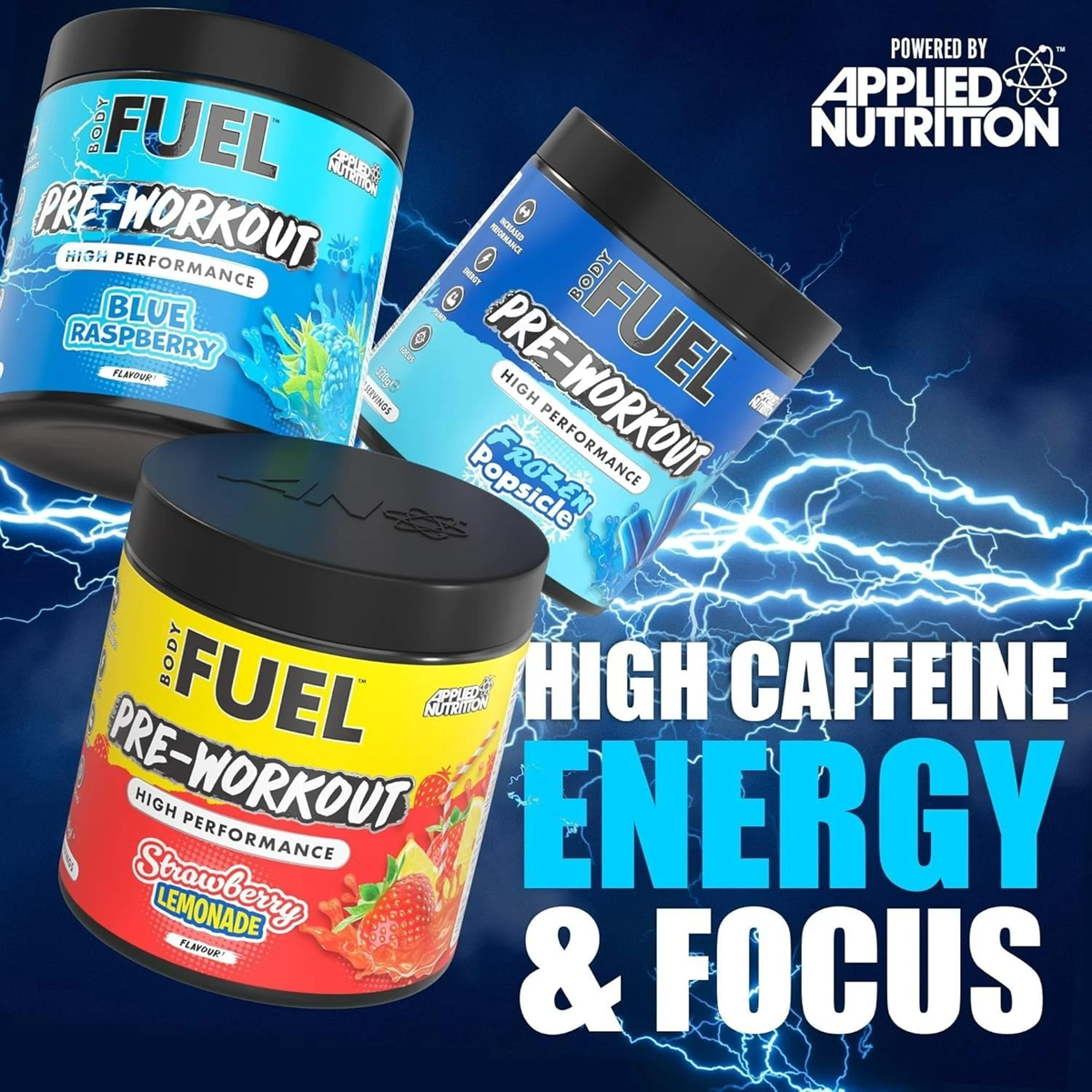 BodyFuel Pre-Workout Powder – High Energy (40 Servings)