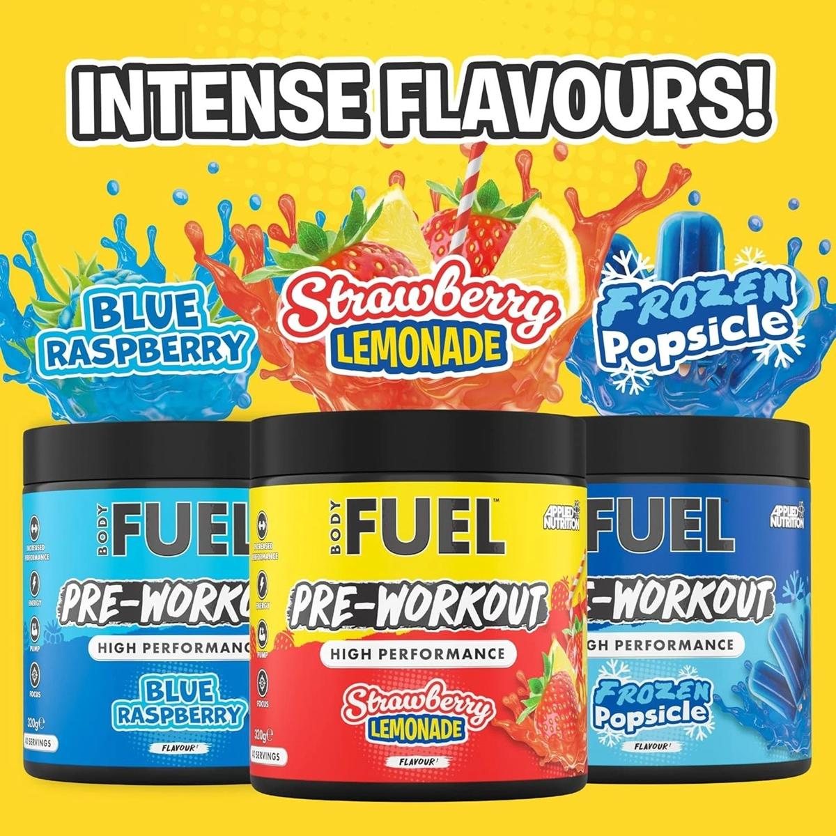 BodyFuel Pre-Workout Powder – High Energy (40 Servings)